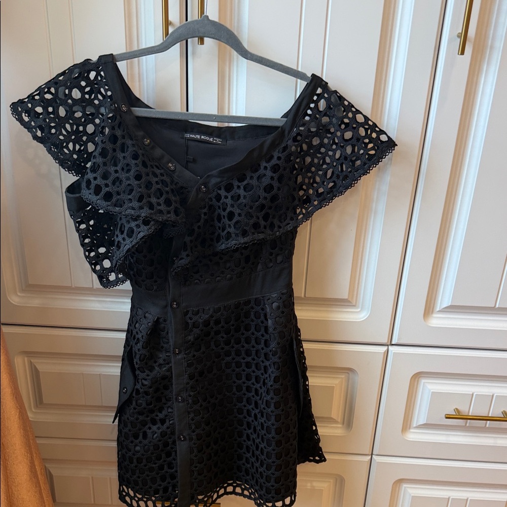 Elegant Black Lace Dress